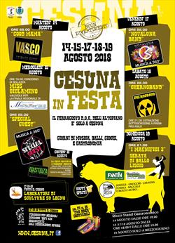 CESUNA IN FESTA 2018 - SI MANGIA SI BEVE SI BALLA ....14_19 AGOSTO 2018