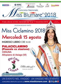 MISS CICLAMINO 2018 - 15 AGOSTO 2018