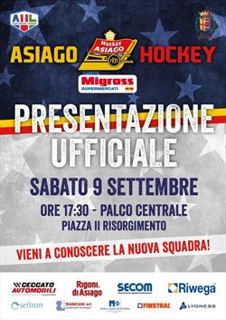 HOCKEY GHIACCIO - PRESENTAZIONE SQUADRA  - ASIAGO 09 SETTEMBRE